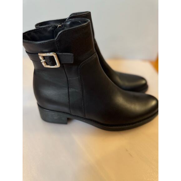 La Canadienne Shelby Black Leather Ankle Boots - Size 8.5 - Picture 4 of 7